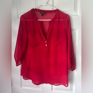Express blouse size S Red